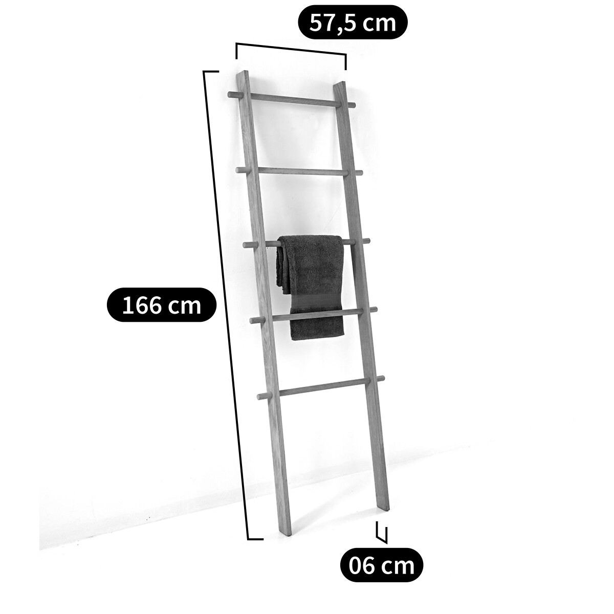 Échelle de salle de bain, 5 barreaux, Scayle bois clair, LA REDOUTE INTERIEURS