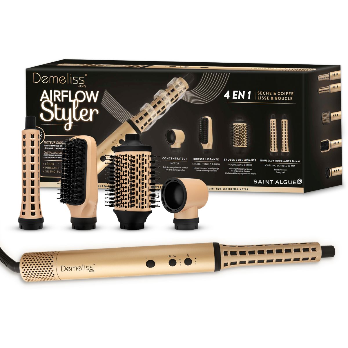 Brosse soufflante Airflow Styler couleur unique, SAINT ALGUE