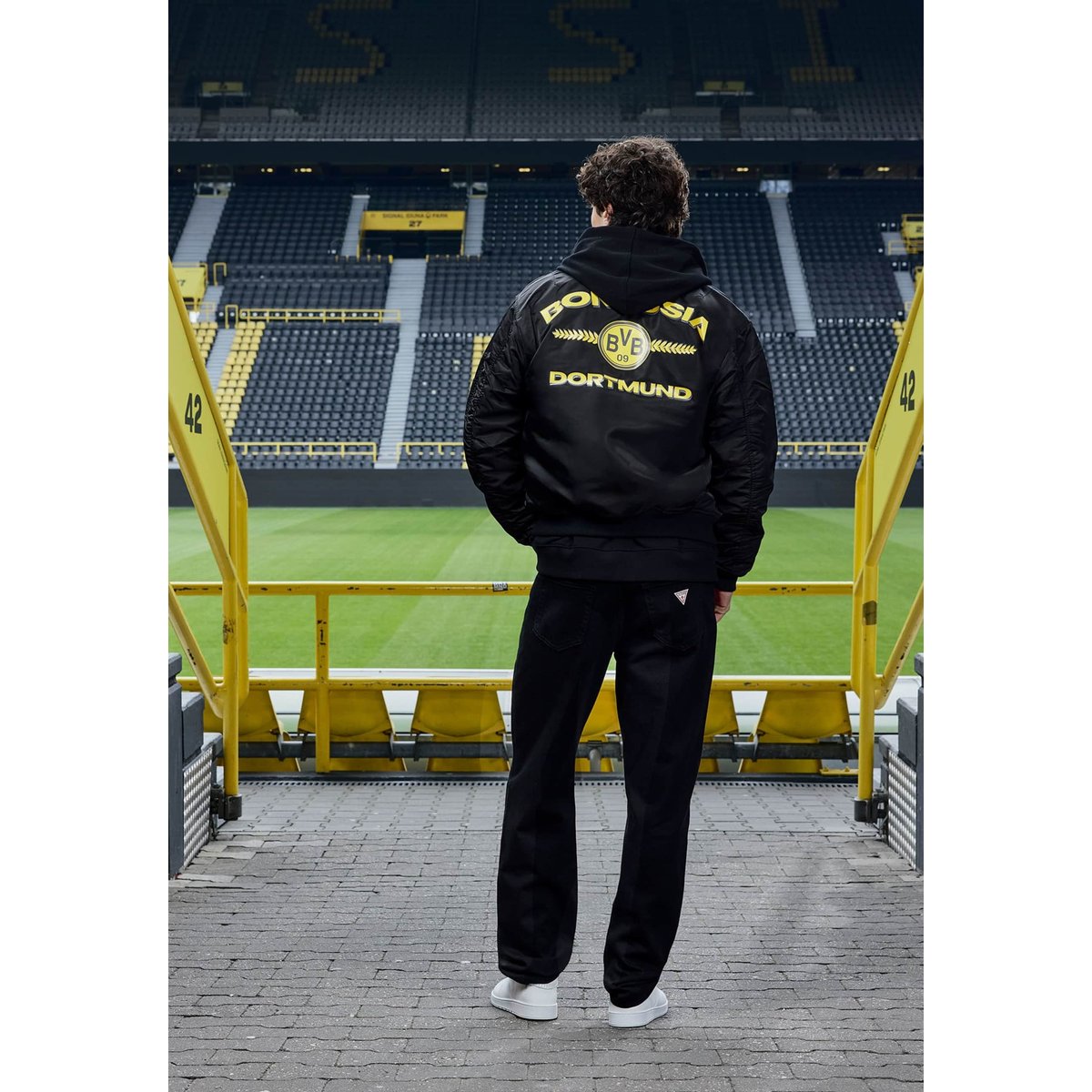 Veste Bomber Gj X Bvb noir, GUESS JEANS