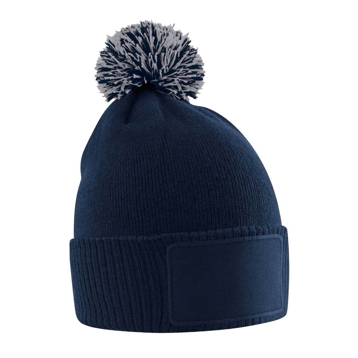 Bonnet motif/style écusson SNOWSTAR bleu marine, BEECHFIELD