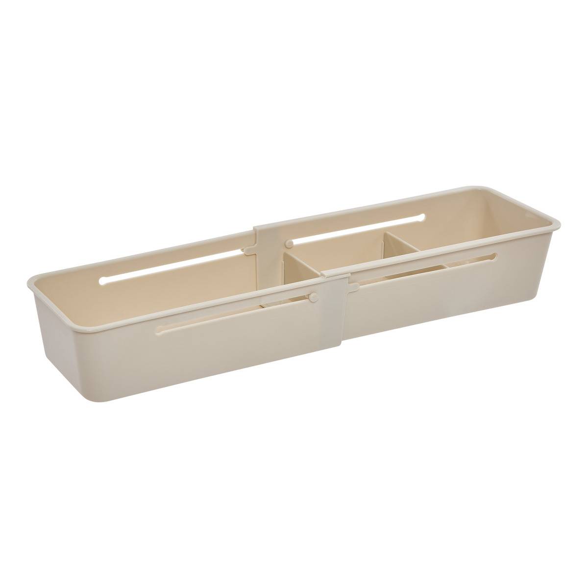 Organiseur de tiroir extensible rectangulaire STORA beige, 5FIVE SIMPLY SMART