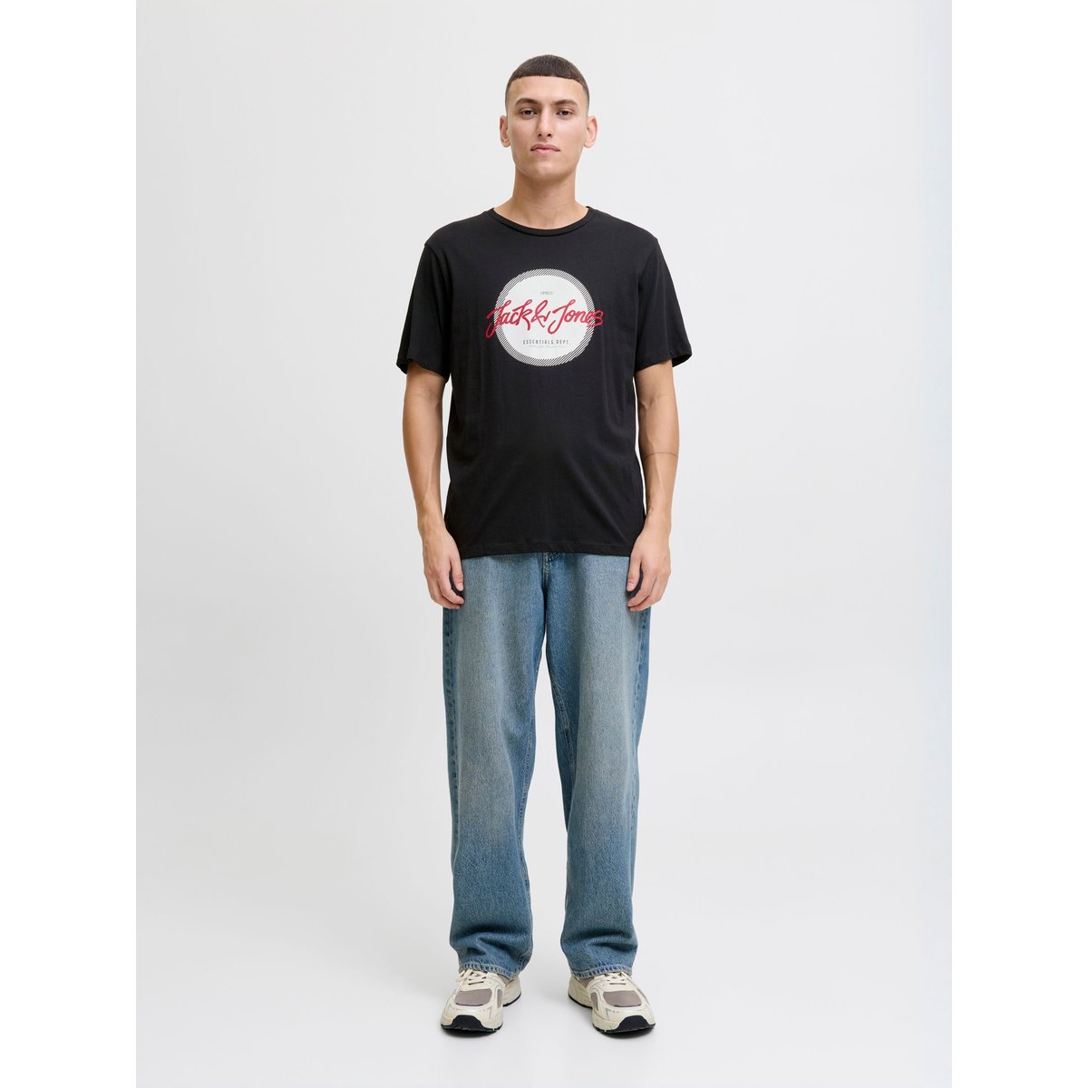 T-Shirt noire - black, JACK & JONES
