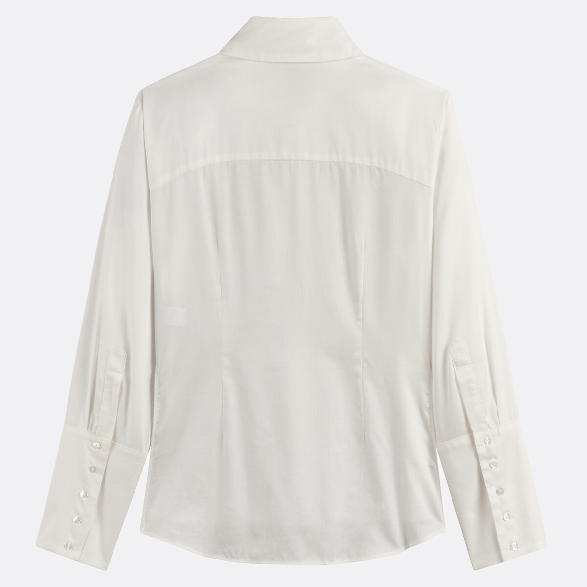 Unisex Cotton Shirt with Long Sleeves ecru , ALAN CLERC X LA REDOUTE