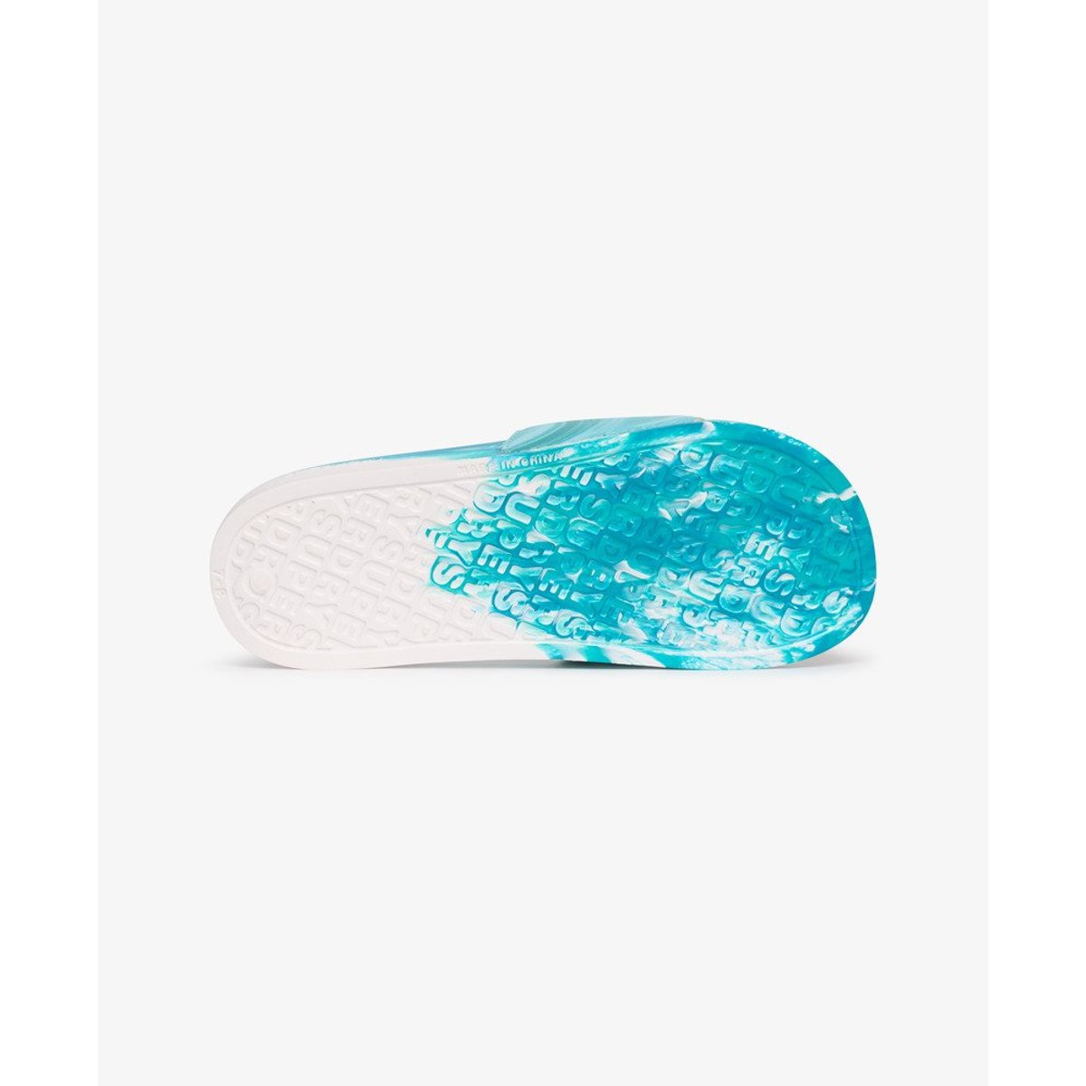 Claquettes de Piscine Marble bleu foncé aop, SUPERDRY
