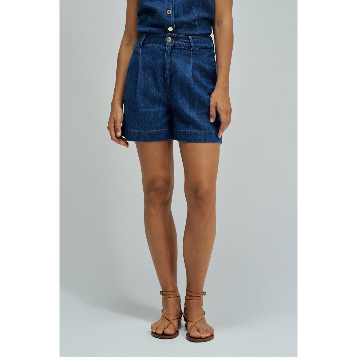 SHORT EN DENIM BAGGY bleu, SALSA JEANS