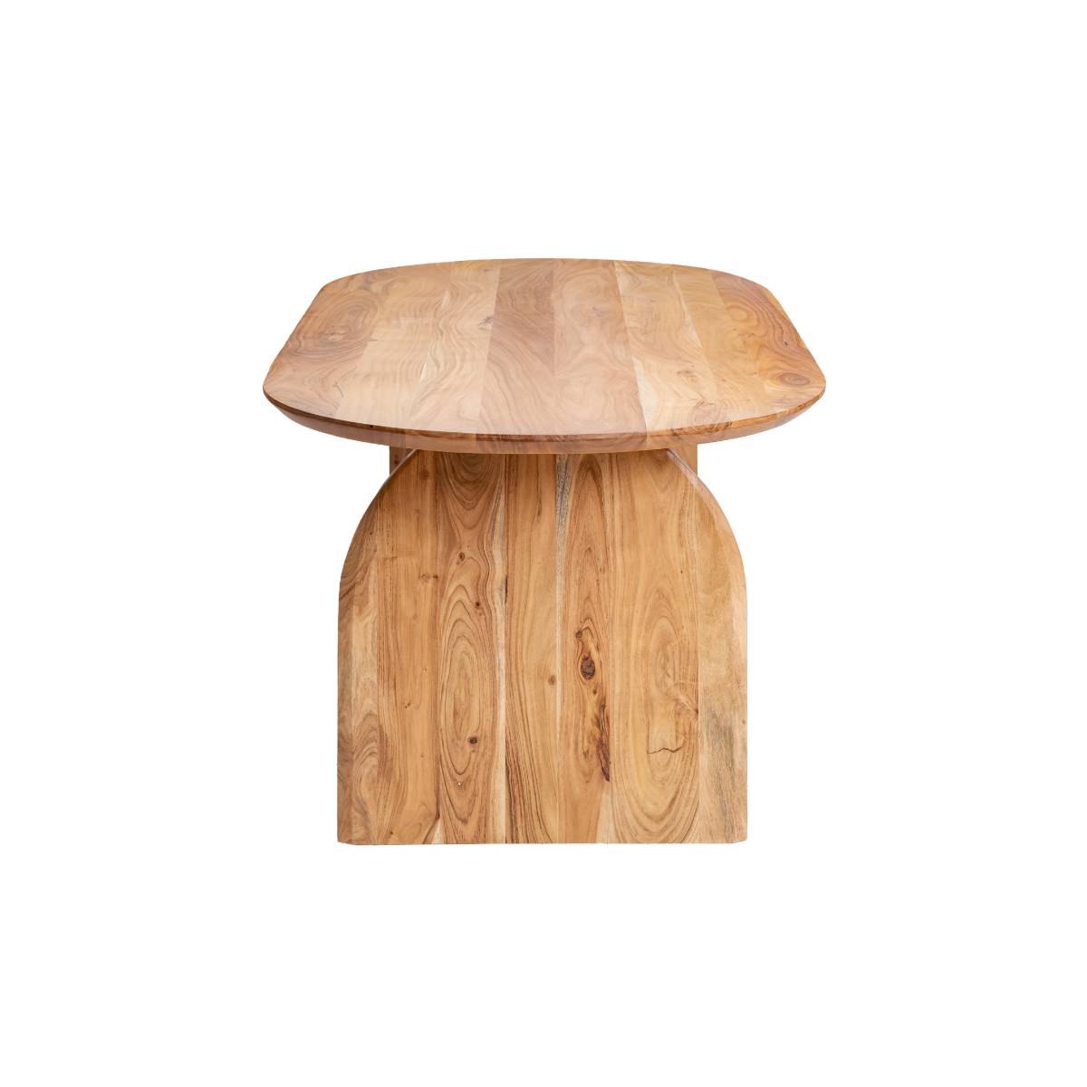 Table à manger en bois d'acacia PAULO bois clair, MADE IN MEUBLES