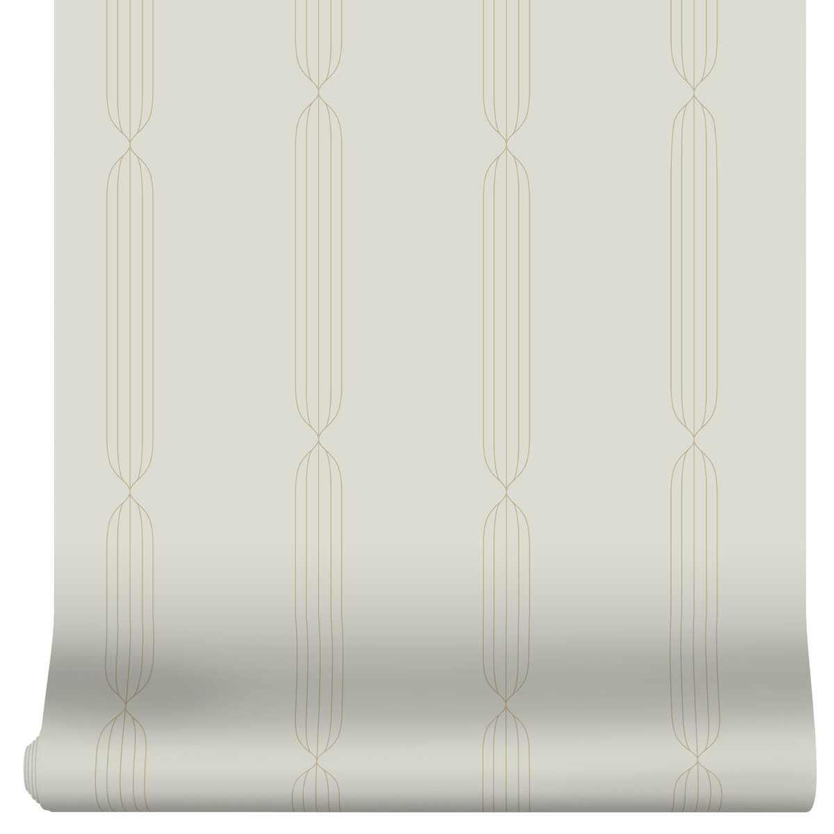 Papier peint Lignes délicates beige, ocre, ART FOR THE HOME