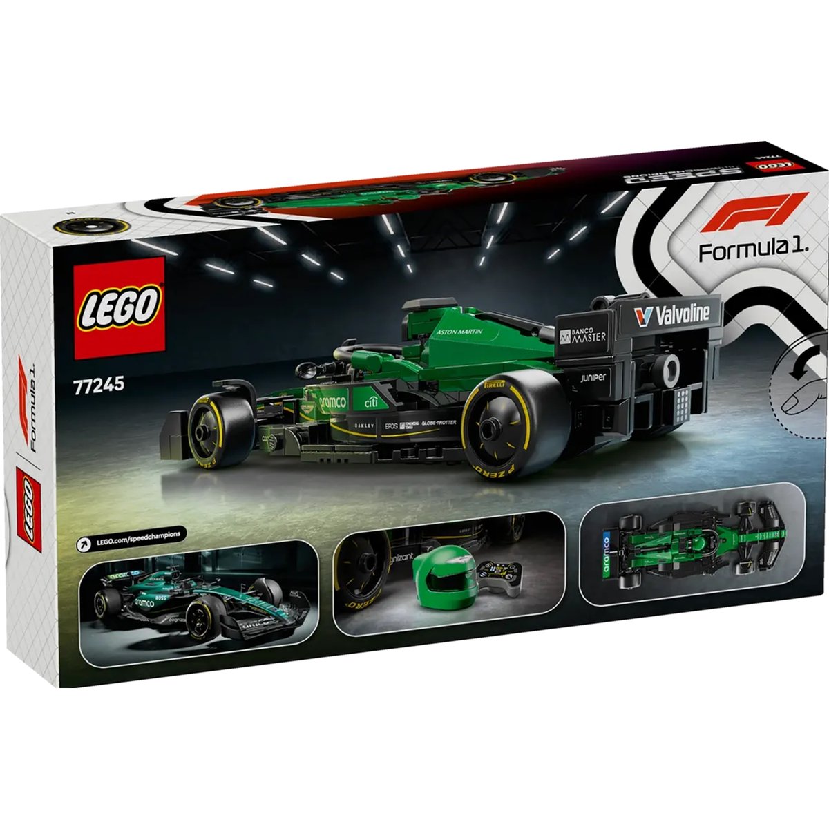 LEGO Speed Champions - Aston Martin Aramco AMR24 F1 Car Set - 77245 vert, LEGO
