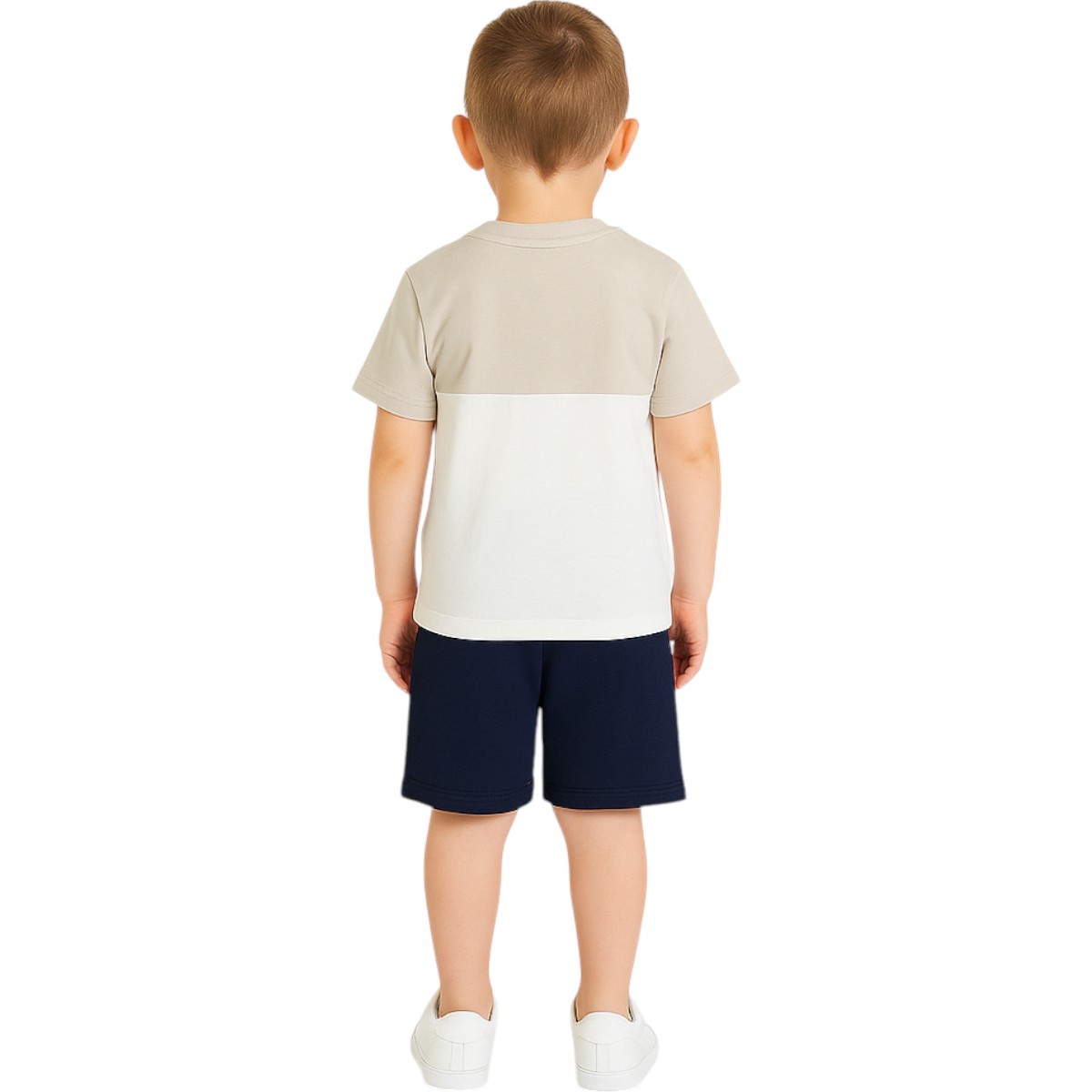 Lot de 2 t-shirts manches courtes et short PLAYGROUND blanc, ELLESSE