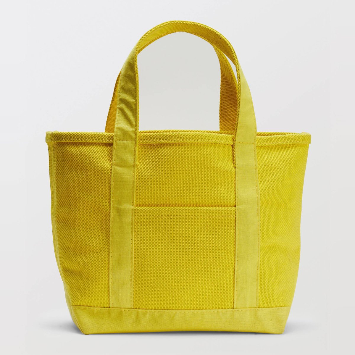 Petit cabas en coton citrine, MONOPRIX