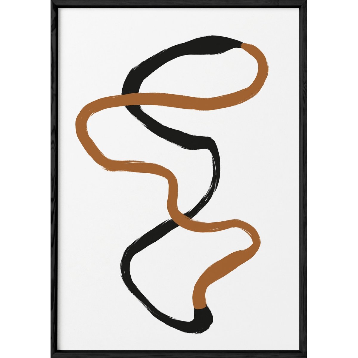 Affiche Abstract Ligne 1 blanc, L'AFFICHERIE