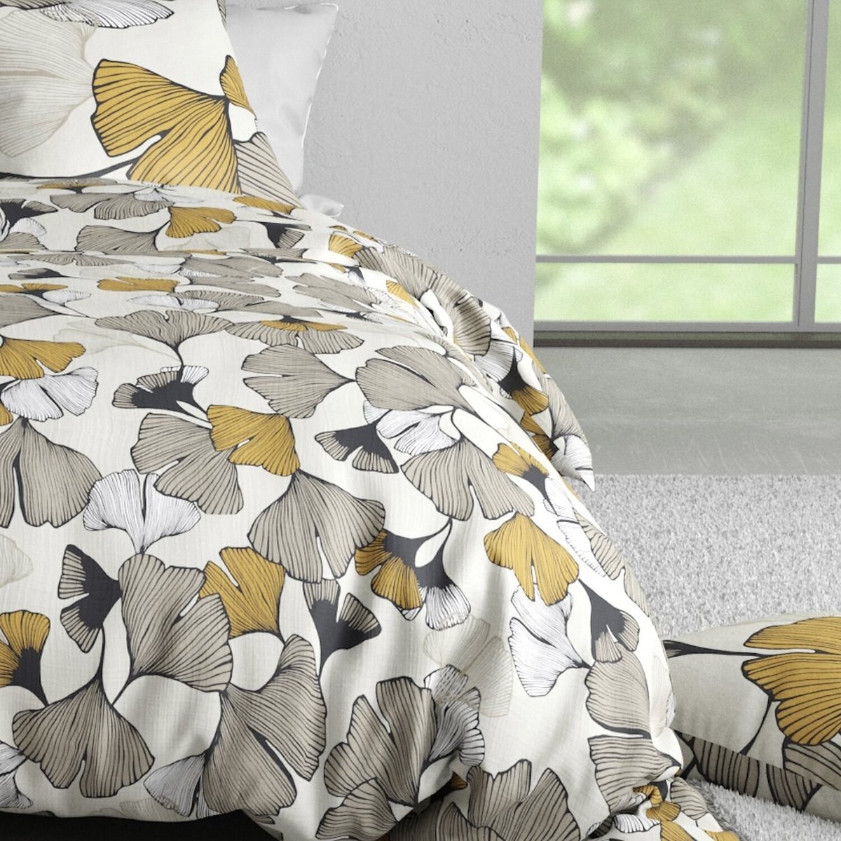 Parure housse de couette 100% coton 57fils arom multicolore, ATELIER DU COTON