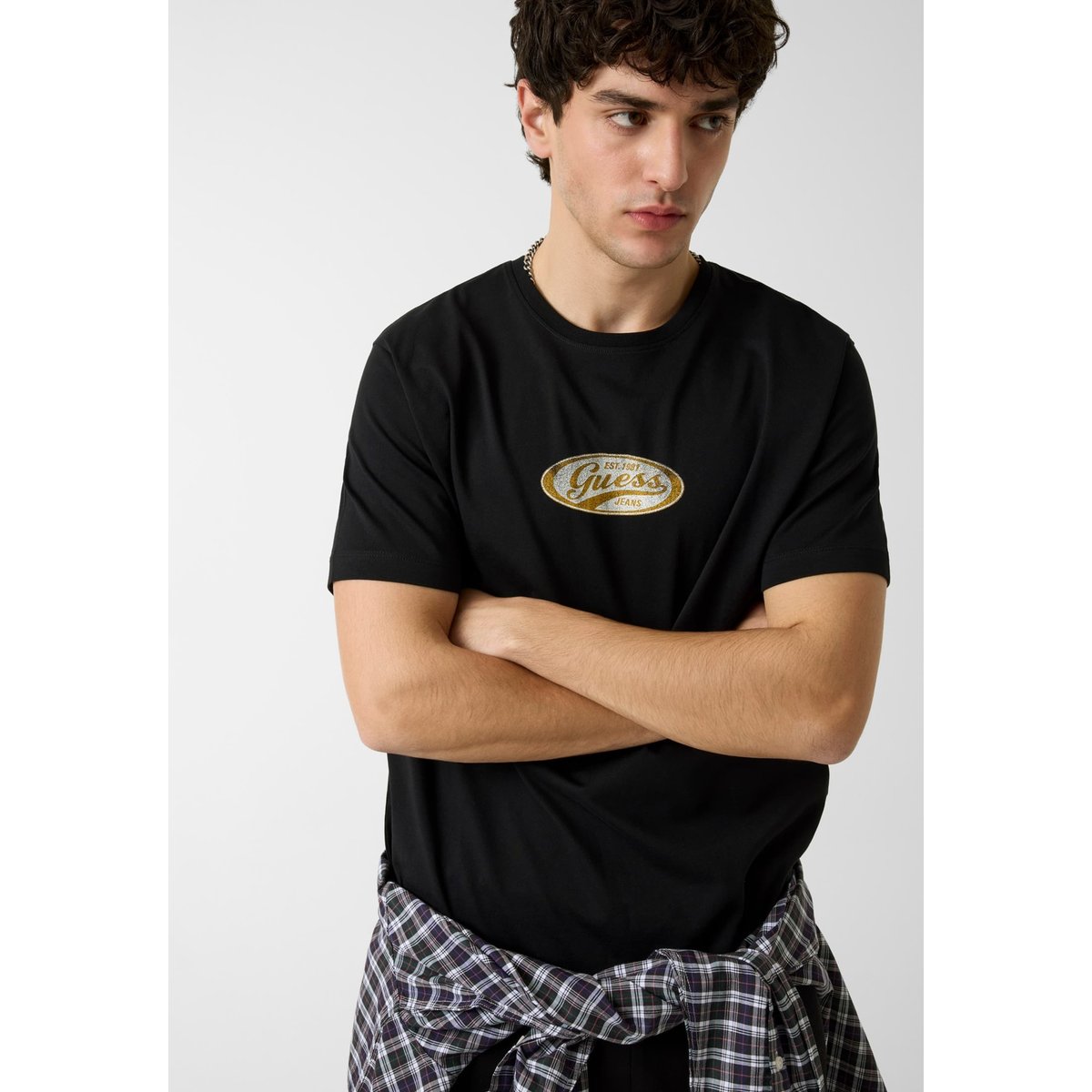 T-Shirt Regular Fit noir, GUESS