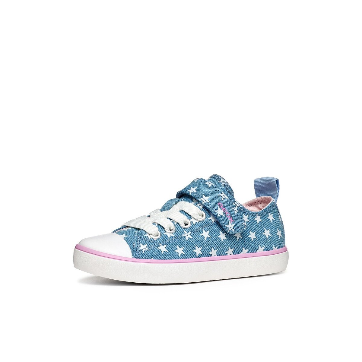 Kids Gisli Breathable Trainers denim blue , GEOX