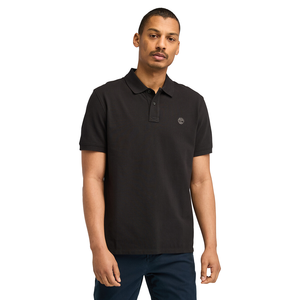 Polo maille piquée noir, TIMBERLAND