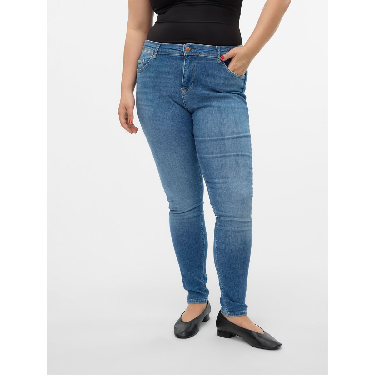 Jean Slim medium blue denim, VERO MODA