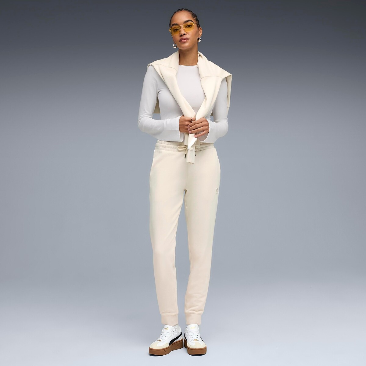 Pantalon de survêtement ESSENTIAL ELEVATED ecru, PUMA