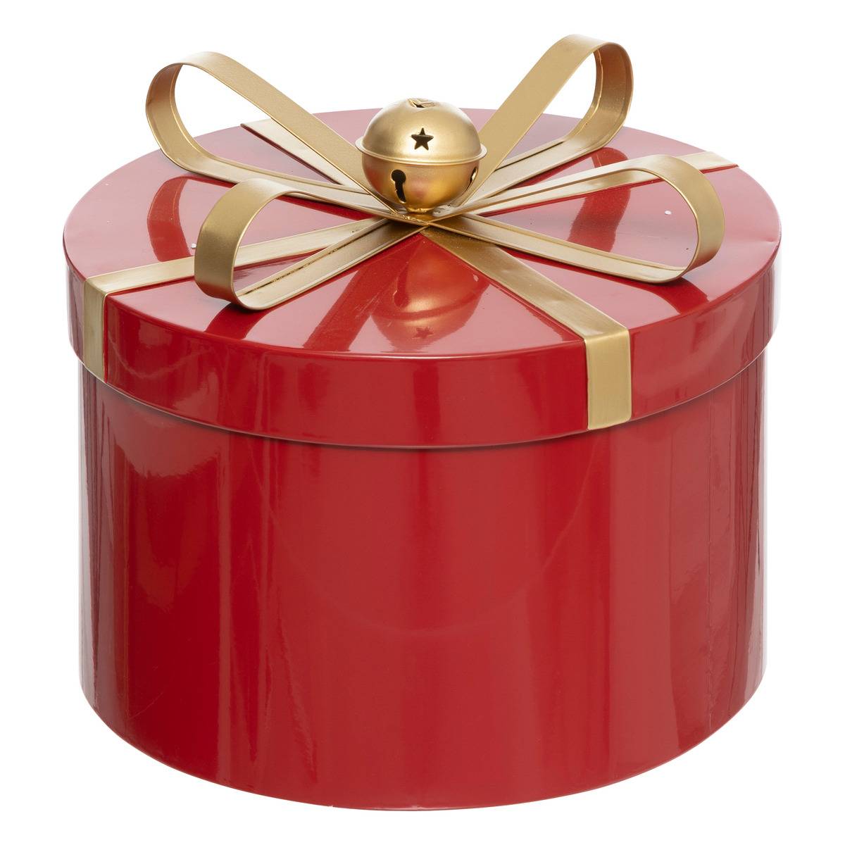 BOITES RONDES METAL ROUGE X3 rouge, ATMOSPHERA