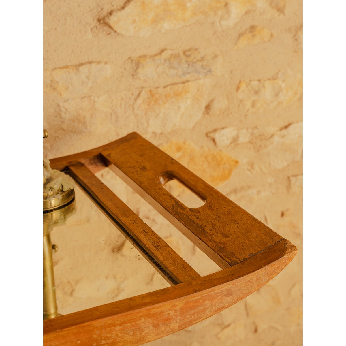 Desserte en bois Henriette N°215 - Bon état bois foncé, DEBONGOUT