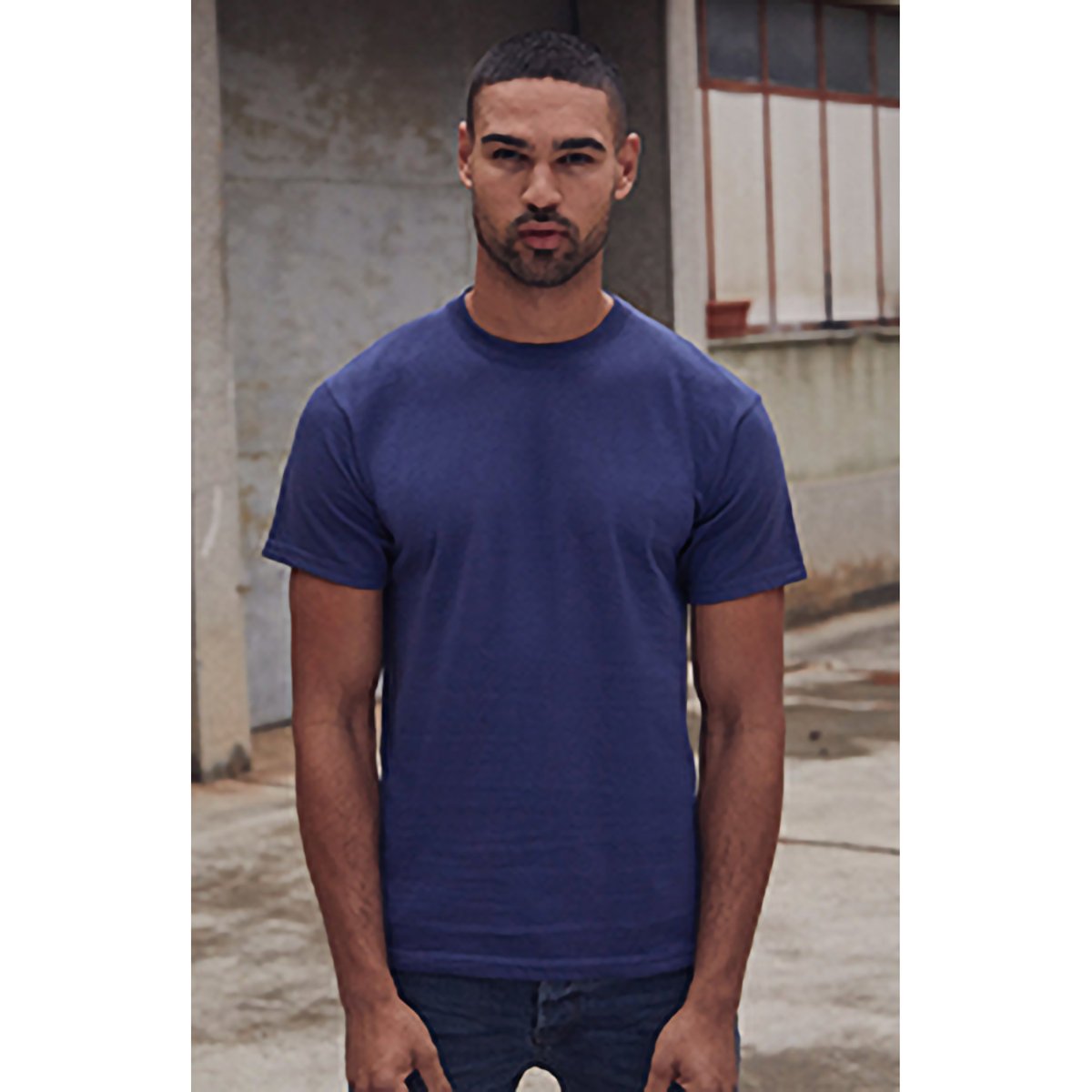 T-shirt À Manches Courtes bleu marine, FRUIT OF THE LOOM