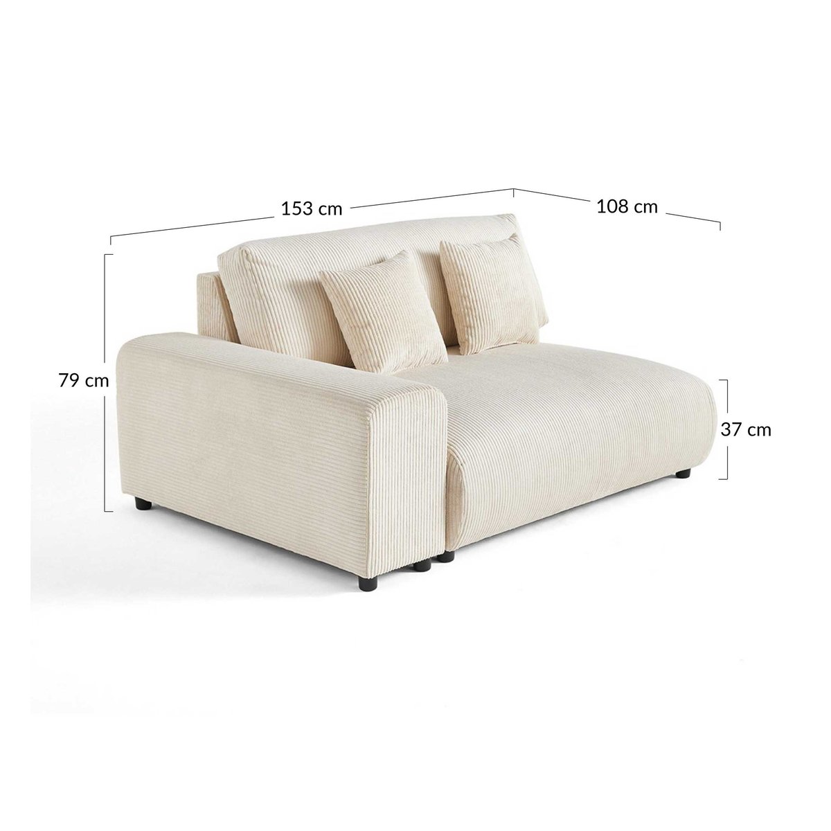 Module d'assise - GARANCE bleu nuit, BEST MOBILIER