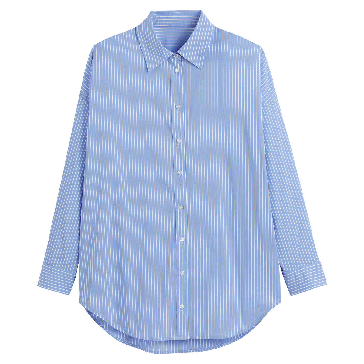 Chemise rayée ample, Signature APOLLINE rayé bleu, LA REDOUTE COLLECTIONS