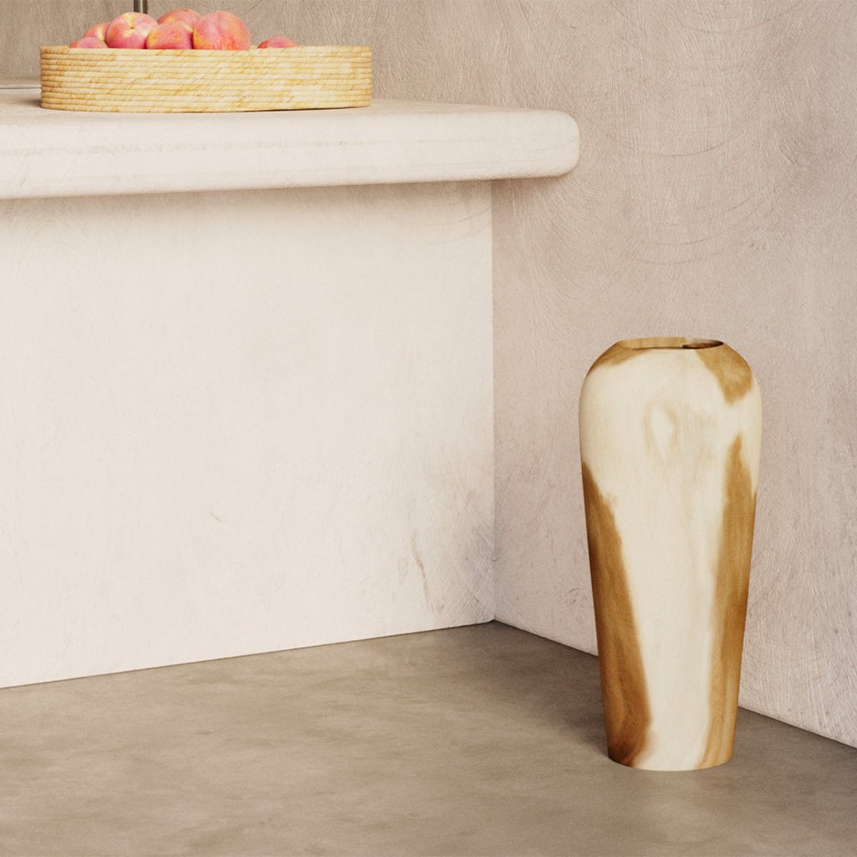 Vase décoratif en bois de suar H60 cm - MAKKAR bois, MAISON PAVANE