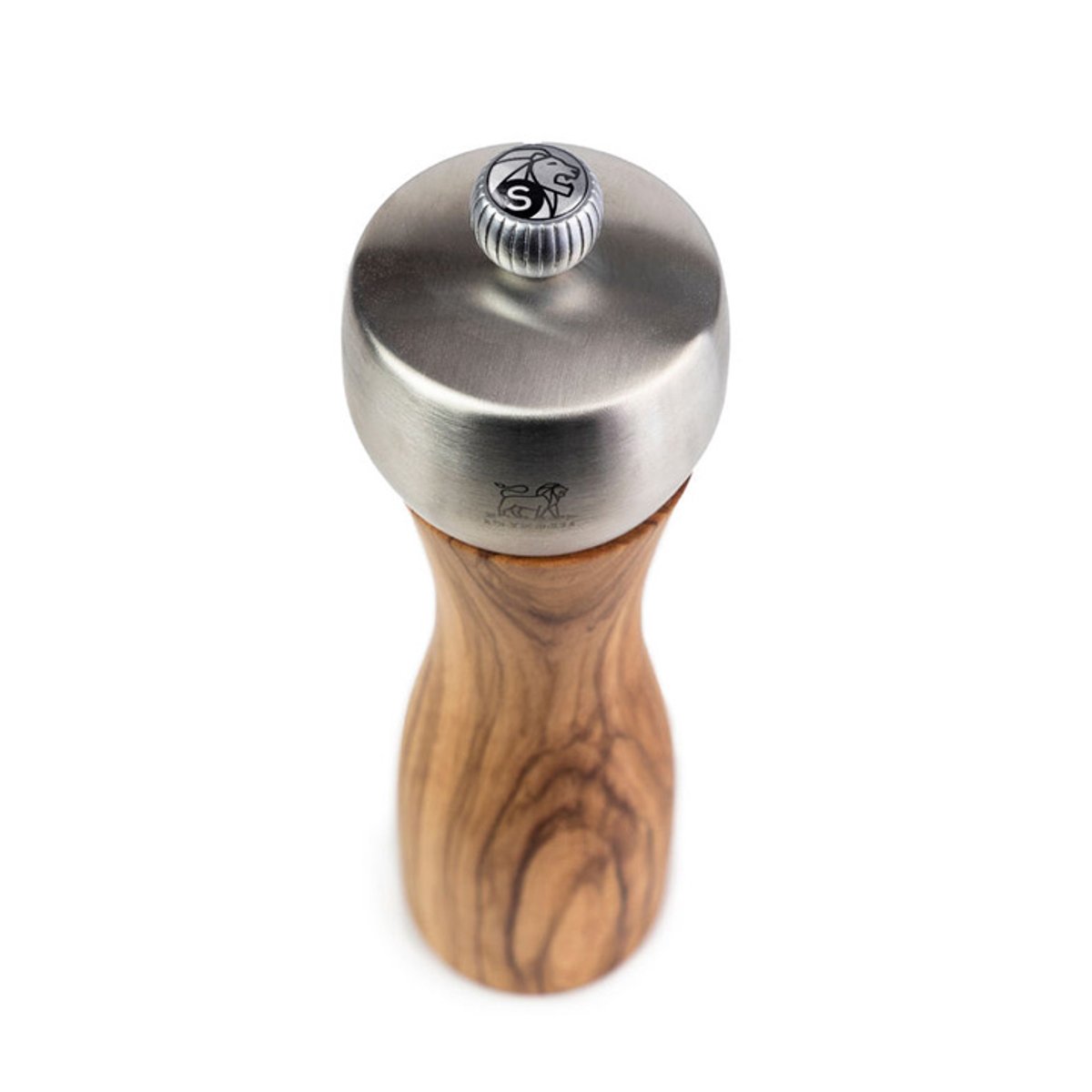 Moulin à sel manuel en bois d'olivier et olivier, PEUGEOT