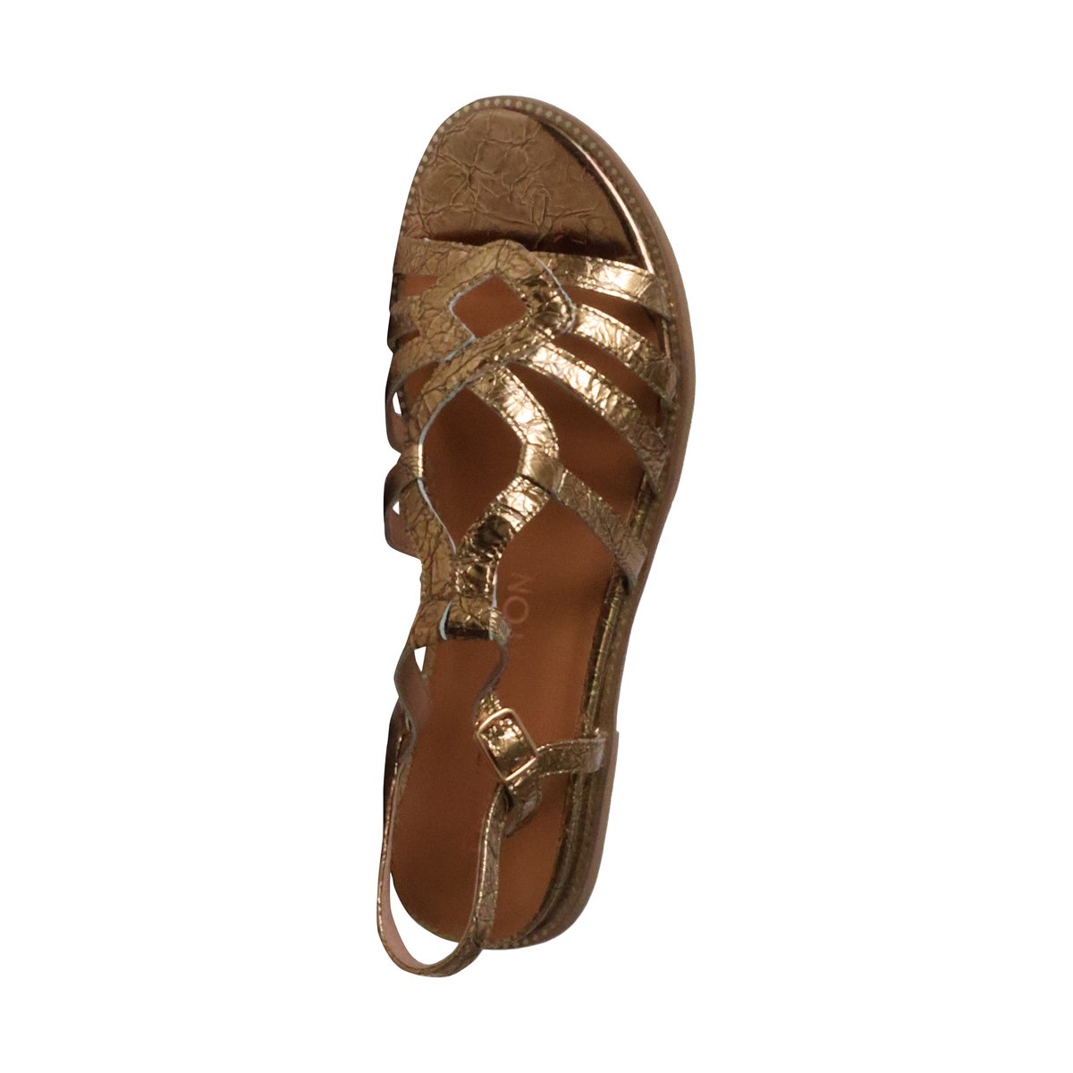 Sandales Cuir Sabine or, EMILIE KARSTON