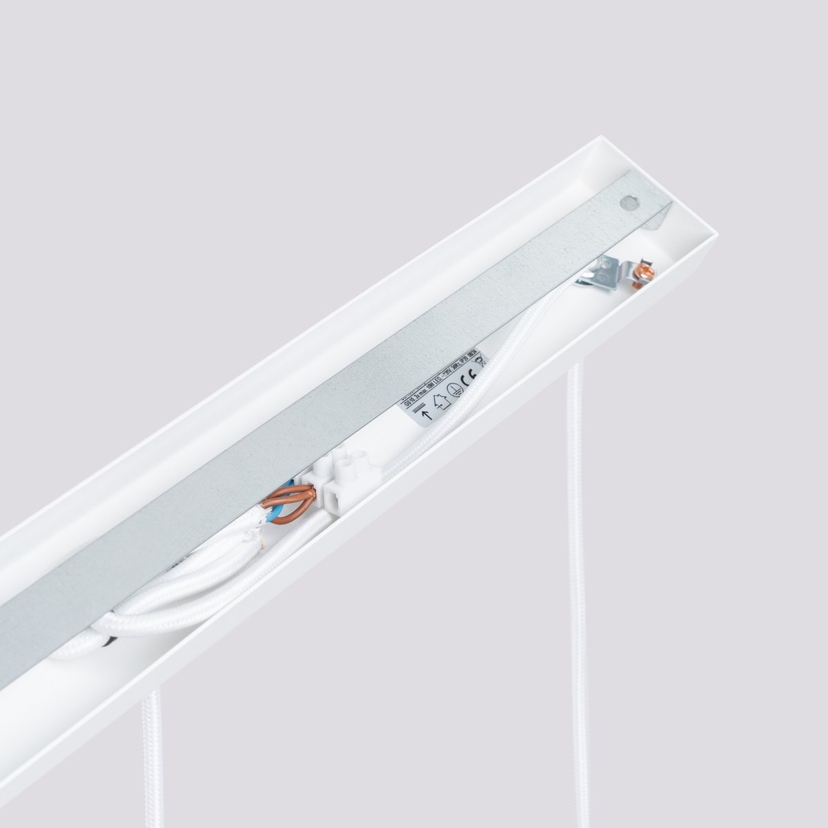Suspension Aluminium Blanc GU10 3 Karbon Line blanc, EDEN