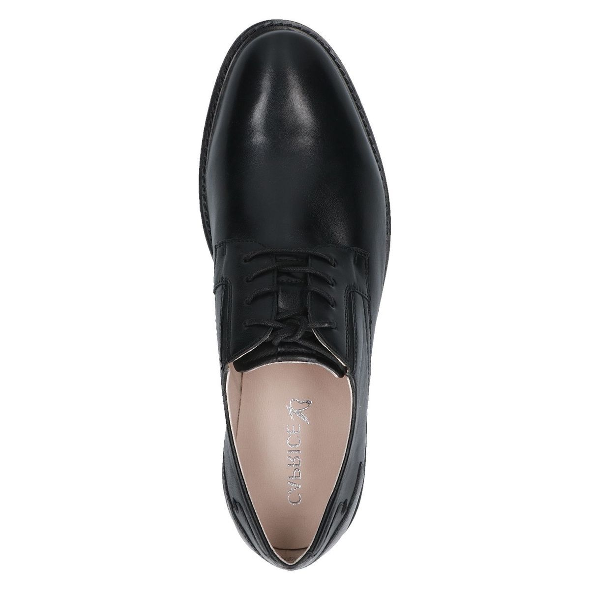 Basket en cuir noir nappa, CAPRICE