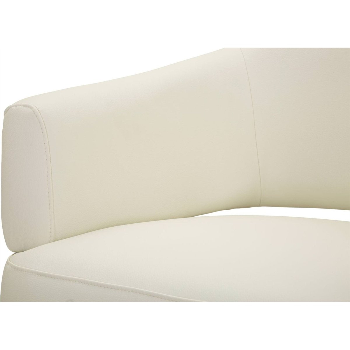 Fauteuil enveloppant socle en métal MODERN blanc et doré, RECOLLECTION