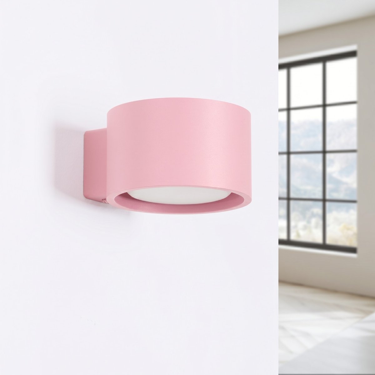 Applique murale Aluminium Rose Gx53 1 MODO rose, EDEN