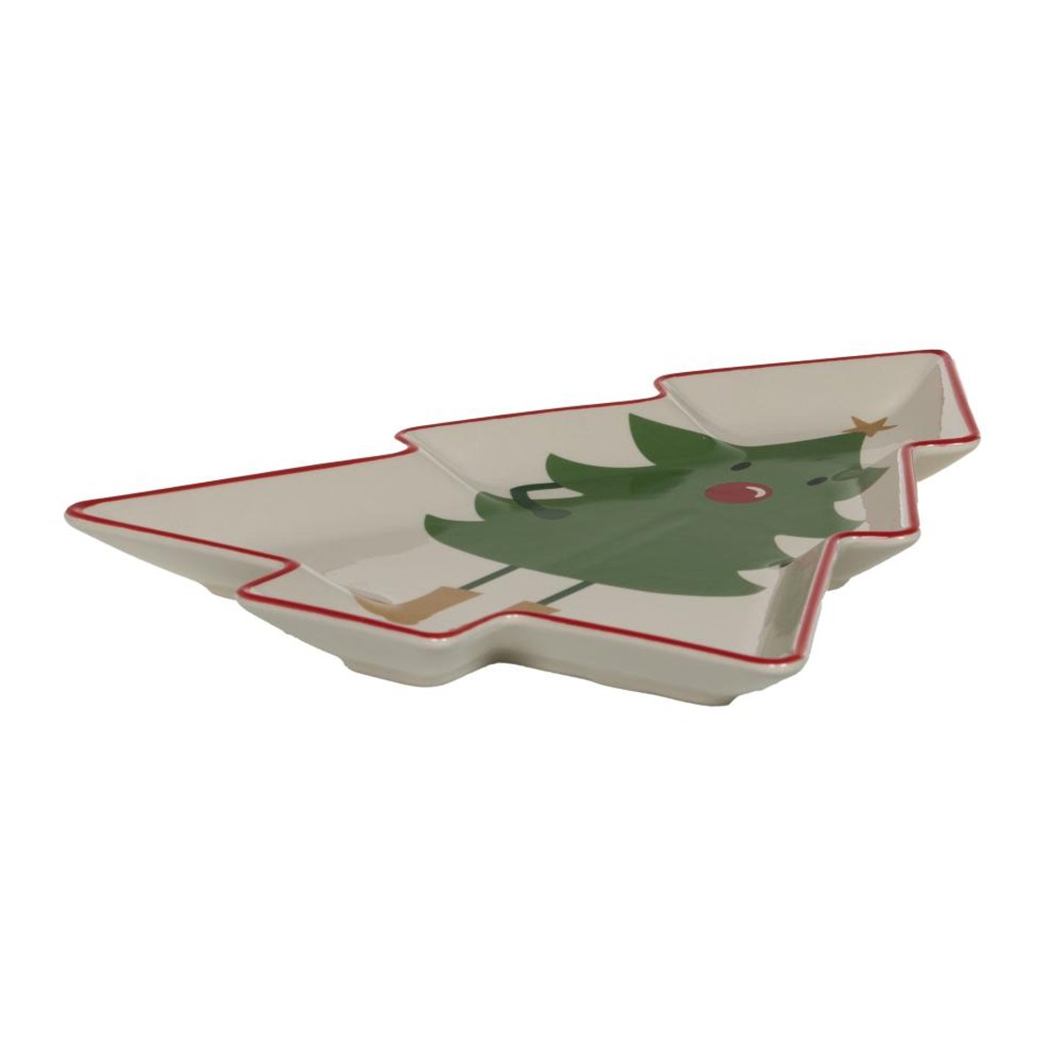 Plat en forme de sapin Arnold 30 cm - ARNOLD vert, AMADEUS