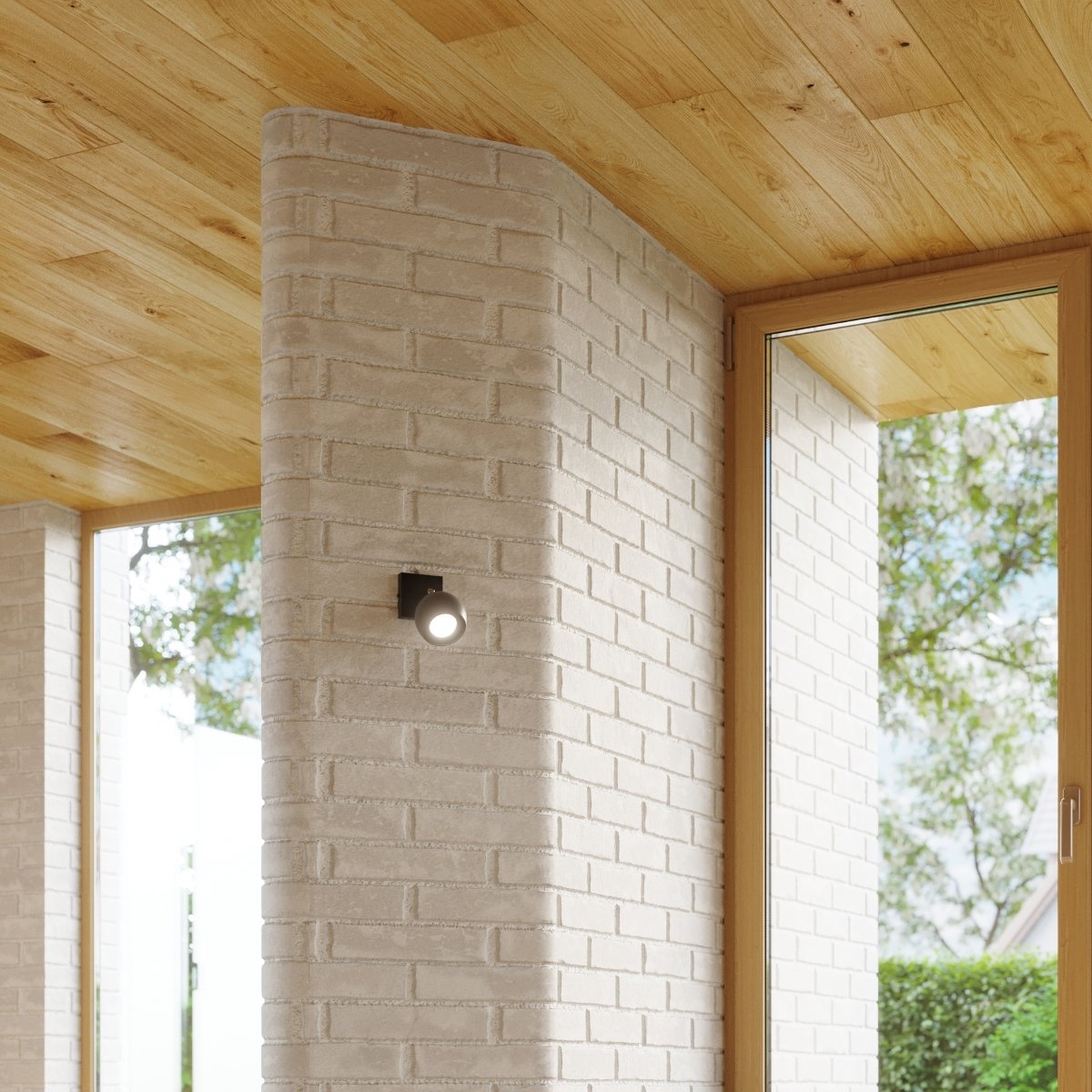 Plafonnier Acier Noir GU10 4 Oculare noir, EDEN