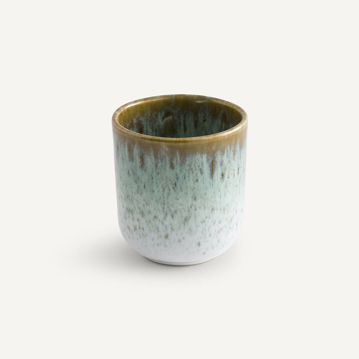 4er-Set Becher Fara, Steingut khaki/blau, AM.PM