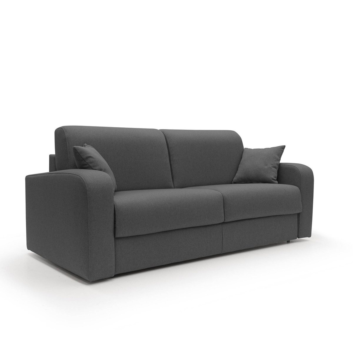Canapé convertible tissu déhoussable - ALIZEE anthracite, CAMIF