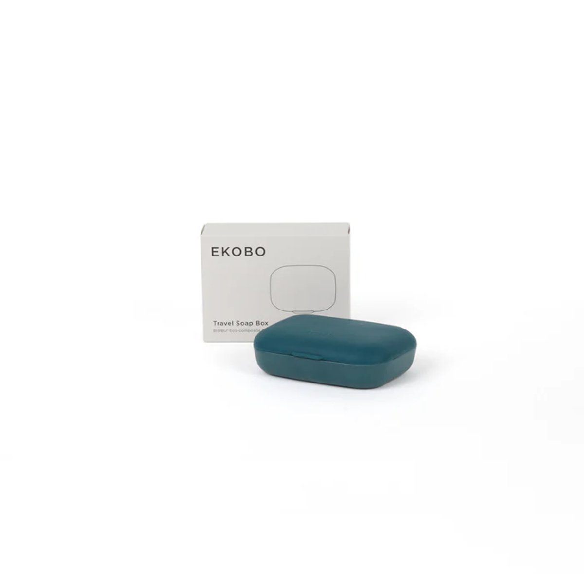Boîte à savon de voyage rectangulaire hermétique GO bleu abyss, EKOBO