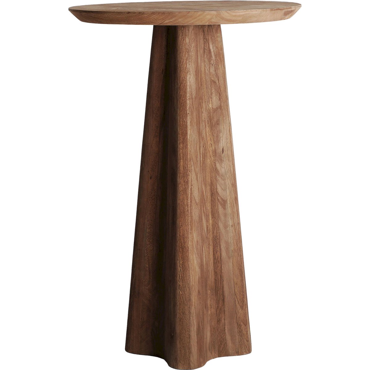 Table de bar ronde en manguier S.KEALE brun, RECOLLECTION