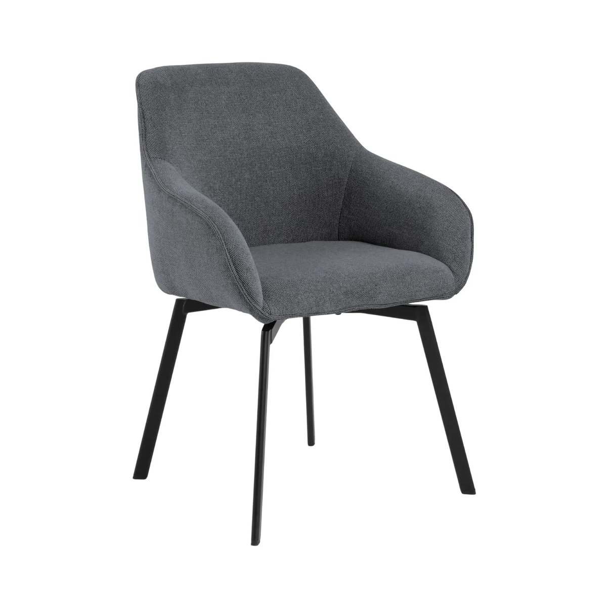Fauteuils de salle à manger pivotants (lot de 2) - SARA gris, HELLIN, DEPUIS 1862