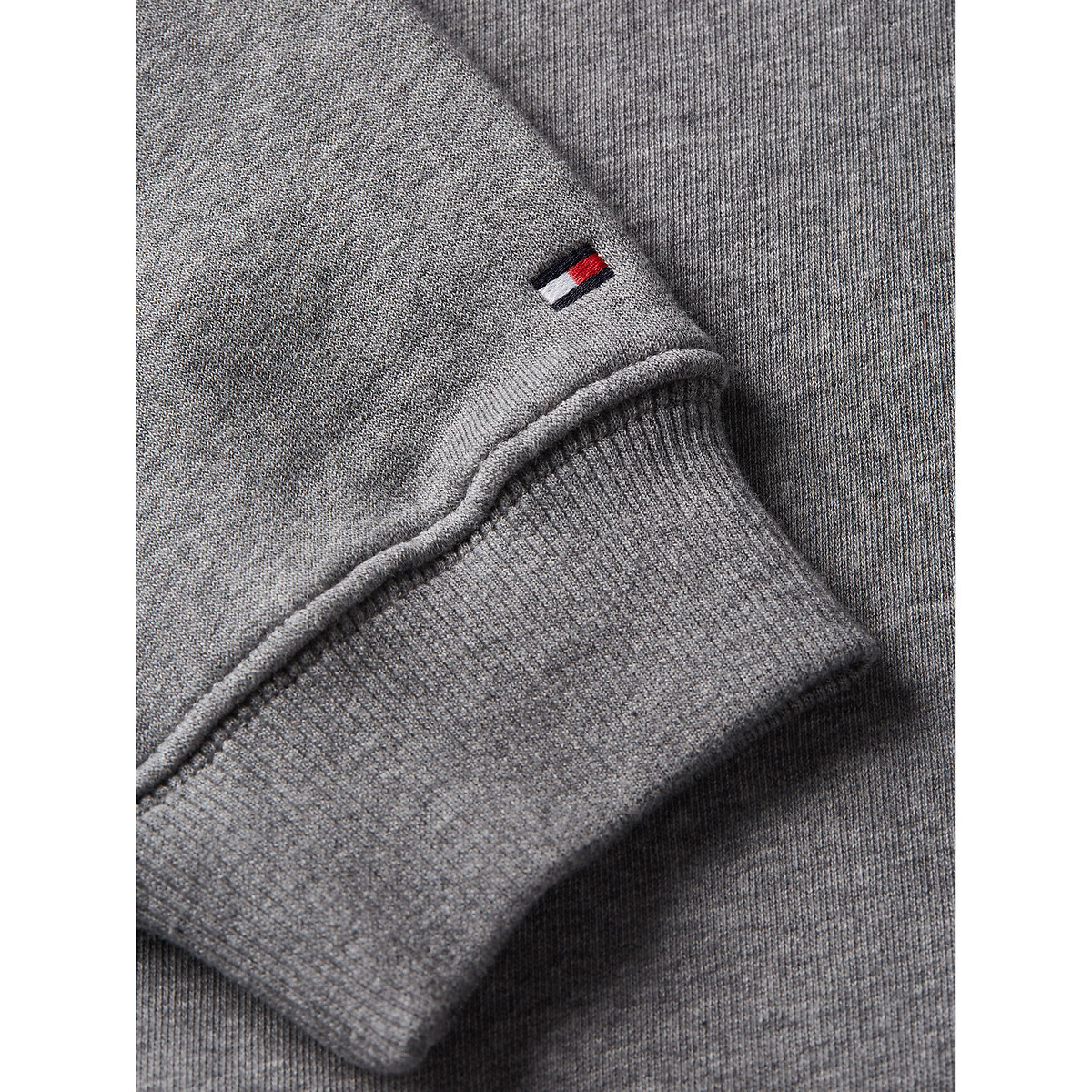 Sweat col rond logo gris, TOMMY HILFIGER