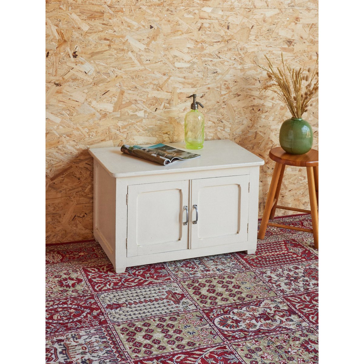 Petit buffet en bois Gilbert N°1555 - Bon état blanc, DEBONGOUT