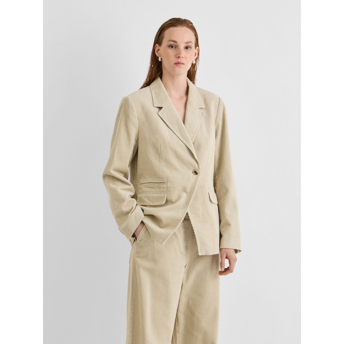 Blazer gris - pelican1, ROUGE EDIT