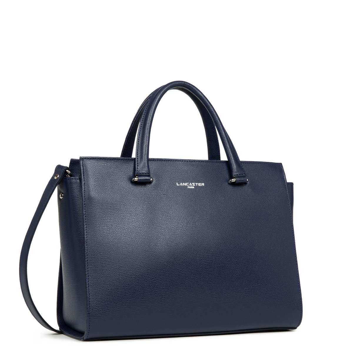 Grand sac à main, Made in France SIERRA bleu foncé, LANCASTER