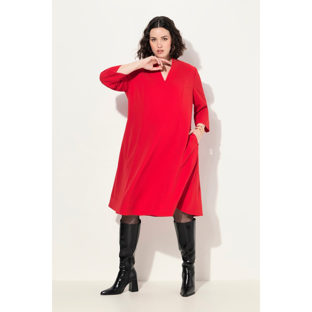 Robe midi à col montant salsa, ULLA POPKEN