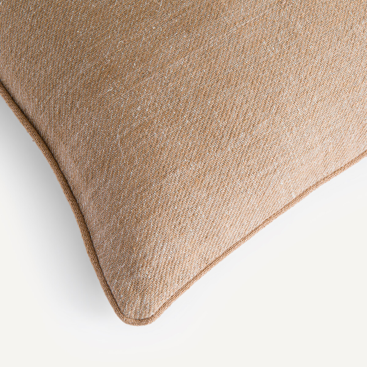 Housse de coussin lin, Serge terre brûlée, AM.PM