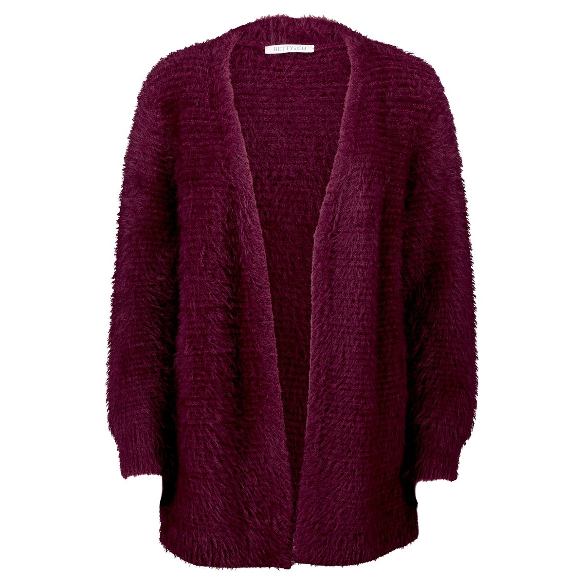 Cardigan en maille sans fermeture dark aubergine, BETTY & CO