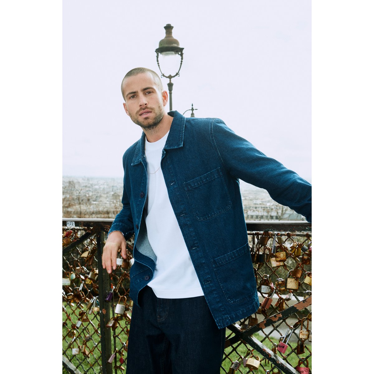 Veste worker denim BARBÈS denim brut, RIVEDROITE