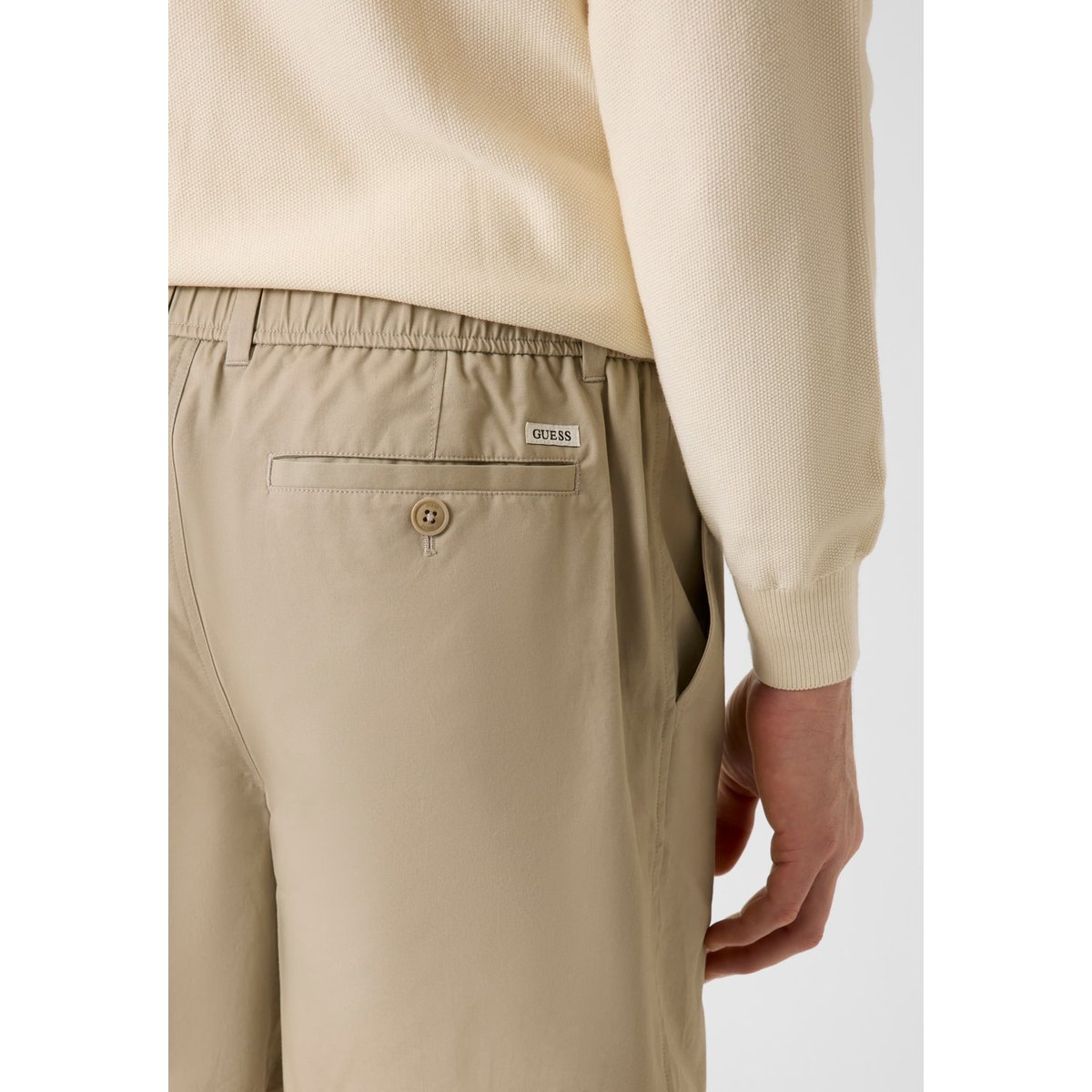 Shorts En Popeline beige, GUESS