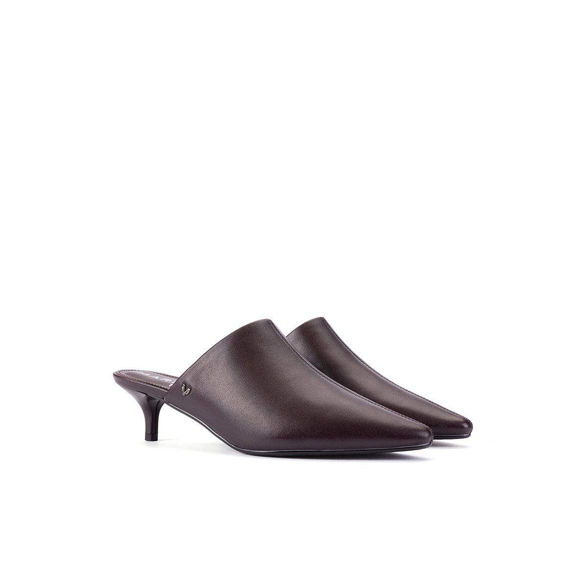 Chaussures à talon cuir Adda wine, MARTINELLI